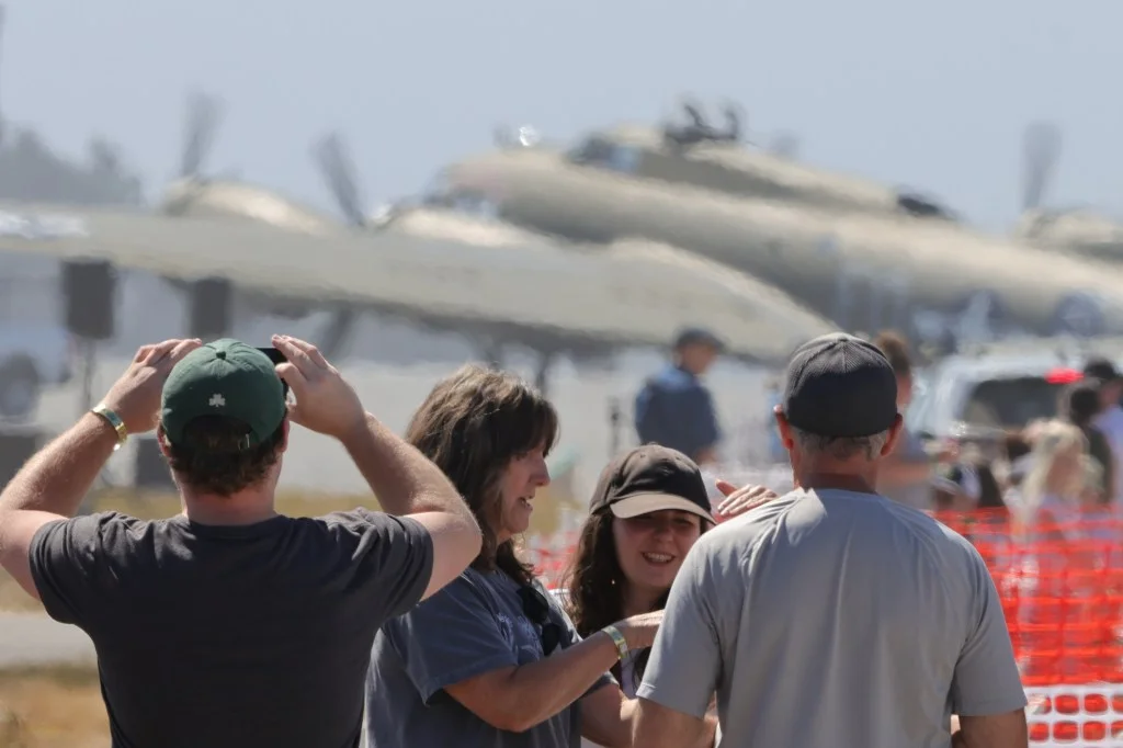 Aviation fans enjoy the 2025 Rumble Over the Redwoods airshow in Humboldt County, California. [Credit: Dunbar Airshows/Ross Smiley]